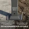 Pérgola de Jardín 3x3,8 m con Techo de Lamas Ajustable a 90° Manivela Estructura de Aluminio y Acero UPF50+ Beige - Ogal.Es
