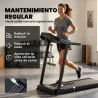 Cinta de Correr para Casa 1-12 KM/H 1,5HP con 12 Programas Ruedas Pantalla LED y Soporte para Móvil para Hogar O... - Ogal.Es