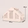 Tienda de Campaña Inflable con Apertura de Chimenea y Claraboya Bomba Bolsa UPF30+ para 4 Estaciones Impermeable... - Ogal.Es