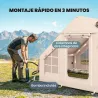 Tienda de Campaña Inflable con Apertura de Chimenea y Claraboya Bomba Bolsa UPF30+ para 4 Estaciones Impermeable... - Ogal.Es