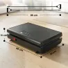 Plataforma Vibratoria con 120 Velocidades 5 Programas Pantalla LED Luz Mando a Distancia 2 Bandas Elásticas Negro - Ogal.Es