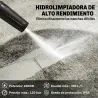 Hidrolimpiadora de Alta Presión 1600W 120 Bar con Bomba Boquilla Ajustable y Parada Automática 29,5x22x60 cm Ama... - Ogal.Es