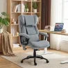 Silla de Oficina con Masaje de Amasamiento de 4 Puntos Respaldo Alto Altura Ajustable Asiento Amplio Cojín Lumba... - Ogal.Es