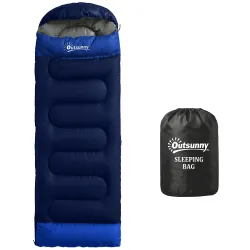 Saco de Dormir Adulto Ligero y Compacto para 3 Estaciones Impermeable Portátil Tamaño Pequeño para Acampar Azul ... - Ogal.Es