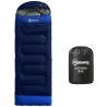 Saco de Dormir Adulto Ligero y Compacto para 3 Estaciones Impermeable Portátil Tamaño Pequeño para Acampar Azul ... - Ogal.Es