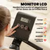 Bicicleta Estática con Respaldo de 8 Niveles de Resistencia Volante Asiento Ajustable Pantalla LCD y Soporte - Ogal.Es