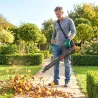 Soplador de Hojas Sin Cable 18V con 2 Baterías de 4.0Ah y Cargador Motor sin Escobillas 600W 3 Velocidades Negro - Ogal.Es