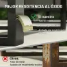 Conjunto de Jardín de Ratán de 3 Piezas Respaldo Ajustable Incluye Cojines Sofá de 3 Plazas Sofá de 2 Plazas Mes... - Ogal.Es