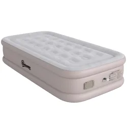 Colchón Hinchable Individual Plegable con Bomba Inflado 3 Min Desinflado 2 Min Bolsa Carga 200 kg 190x97x39 cm C... - Ogal.Es