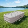 Colchón Hinchable Individual Plegable con Bomba Inflado 3 Min Desinflado 2 Min Bolsa Carga 200 kg 190x97x39 cm C... - Ogal.Es