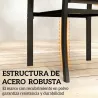 Conjunto de Mesa y Sillas de Terraza Exterior 3 Piezas con 2 Sillas de Textilene Mesa de Vidrio Templado Gris Claro - Ogal.Es