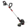 Desbrozadora Batería 18V con 2 Baterías de 4.0Ah y Cargador Barra Ajustable Cabezal y Mango Regulables Plateado - Ogal.Es
