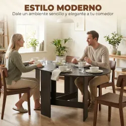 Mesa de Cocina Plegable con Alas Abatibles Mesa de Cocina Plegable de Forma Ovalada Estilo Moderno 163x80x75 cm ... - Ogal.Es
