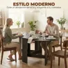 Mesa de Cocina Plegable con Alas Abatibles Mesa de Cocina Plegable de Forma Ovalada Estilo Moderno 163x80x75 cm ... - Ogal.Es