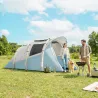 Tienda Campaña Inflable 2-3 Personas con Bomba Dormitorio y Zona de Estar Impermeable 3000 mm Montaje Rápido Azu... - Ogal.Es