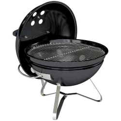Barbacoa de Carbón Portátil Barbacoa de Carbón Redonda Tapa con Soporte Rejilla Ventilación Ajustable Ø41x44 cm ... - Ogal.Es