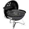 Barbacoa de Carbón Portátil Barbacoa de Carbón Redonda Tapa con Soporte Rejilla Ventilación Ajustable Ø41x44 cm ... - Ogal.Es