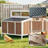 Gallinero para Exterior de Madera 145x90x92 cm para 2-4 Gallinas con Nido Casa Lateral Bandeja Extraíble Marrón ... - Ogal.Es