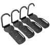 Soportes de Pared para Bicicletas de 4 Piezas Plegables hasta 30 kg con Tornillos para Casa Garaje y Sótano Negro - Ogal.Es