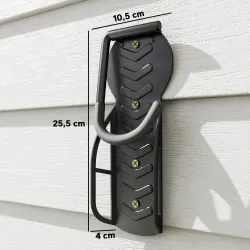 Soportes de Pared para Bicicletas de 4 Piezas Plegables hasta 30 kg con Tornillos para Casa Garaje y Sótano Negro - Ogal.Es