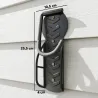 Soportes de Pared para Bicicletas de 4 Piezas Plegables hasta 30 kg con Tornillos para Casa Garaje y Sótano Negro - Ogal.Es