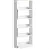 Estantería Expandible 5 Niveles Giratoria 350° Ancho Ajustable Convertible en en L Recta o Compacta 111,5x23,8x1... - Ogal.Es