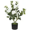 Planta Artificial de Camelia 65cm Árbol Artificial en Maceta con Flores de Seda Realistas 116 Hojas Efecto Musgo... - Ogal.Es