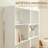 Estantería Expandible 5 Niveles Giratoria 350° Ancho Ajustable Convertible en en L Recta o Compacta 111,5x23,8x1... - Ogal.Es