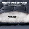 Esterilla de Camping Plegable Portátil con Correas Antideslizante para Cama de Camping Tienda Viajes Gris Oscuro - Ogal.Es