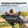 Esterilla de Camping Plegable Portátil con Correas Antideslizante para Cama de Camping Tienda Viajes Gris Oscuro - Ogal.Es