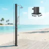Ducha Solar Jardín 20L con Cabezal Ducha de Mano Grifo para Pies y Temperatura Ajustable Máx. 60 °C para Piscina... - Ogal.Es