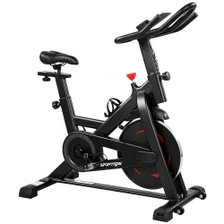 Bicicleta Estática en Casa con App Resistencia Magnética Regulable Pantalla LCD Asiento y Manillar Ajustables Ru... - Ogal.Es
