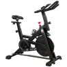Bicicleta Estática en Casa con App Resistencia Magnética Regulable Pantalla LCD Asiento y Manillar Ajustables Ru... - Ogal.Es
