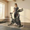 Bicicleta Estática en Casa con App Resistencia Magnética Regulable Pantalla LCD Asiento y Manillar Ajustables Ru... - Ogal.Es