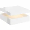Mesa de Centro con LED RGB 7 Colores de Alto Brillo Blanco con Almacenamiento Abierto y Mando a Distancia 78x78x... - Ogal.Es