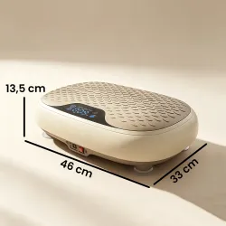 Plataforma Vibratoria con 20 Niveles de Velocidad 3 Programas Pantalla LED Control Remoto para Hacer Ejercicio e... - Ogal.Es