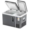 Nevera Portátil Eléctrica con Compresor 35L Doble Zona Control App Luz LED Pantalla para Coche y Camping Negro - Ogal.Es