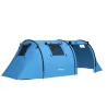 Tienda de Campaña para 3 Personas con Ventanas Gancho Bolsa de Transporte Impermeable 3000 mm 470x220x150 cm Azu... - Ogal.Es