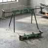 Soporte Sierra Ingletadora Universal con Rodillos Extensibles 94-195 cm Ajustable y Plegable Carga 150 kg Verde - Ogal.Es