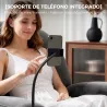 Sillón Relax Reclinable 3 en 1 con Función Mecedora Giratorio 360° Soporte para Teléfono Asiento Amplio Gris - Ogal.Es
