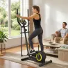 Bicicleta Elíptica para Casa Silenciosa con Bluetooth Compatible con App Resistencia de 8 Niveles Sensor Pulso R... - Ogal.Es