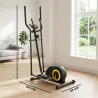 Bicicleta Elíptica para Casa Silenciosa con Bluetooth Compatible con App Resistencia de 8 Niveles Sensor Pulso R... - Ogal.Es