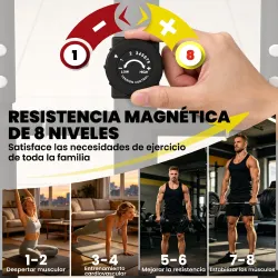 Bicicleta Elíptica para Casa Silenciosa con Bluetooth Compatible con App Resistencia de 8 Niveles Sensor Pulso R... - Ogal.Es
