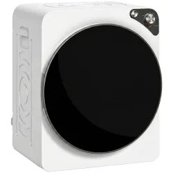 Secadora de Ropa Compacta 5 kg 1000W con 5 Modos de Secado Tambor de Acero Inoxidable Blanco - Ogal.Es