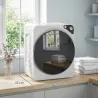 Secadora de Ropa Compacta 5 kg 1000W con 5 Modos de Secado Tambor de Acero Inoxidable Blanco - Ogal.Es
