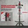 Máquina Polea Alta y Baja de Pared de Polea Ajustable en 16 Posiciones con Barra para Jalones para Casa en Gimnasio - Ogal.Es