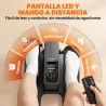 Mini Elíptica Eléctrica Bajo Escritorio con 12 Niveles Programas Automáticos Control Remoto y Pantalla LED Negro - Ogal.Es