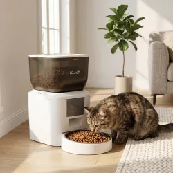 Comedero Automático 4L WiFi 2.4G para Gatos Perros con Control App Cuenco 1-10 Comidas al Día Grabadora Voz 10s - Ogal.Es