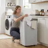 Cesto de Ropa Sucia con Tapa y Ruedas 50L Cesta de Ropa Sucia Plegable con Bolsa con Cordón Extraíble 40x30x65 c... - Ogal.Es