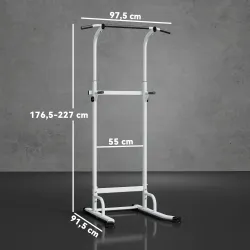 Barra de Dominadas Altura Regulable Estación de Fondos Resistente para Gimnasio en Casa Entrenamiento de Fuerza ... - Ogal.Es